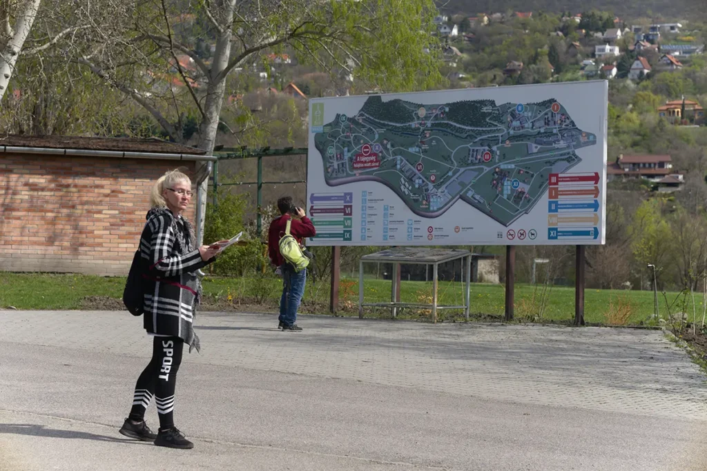 Térkép a skanzen bejáratánál