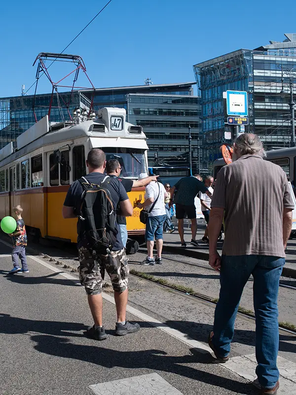 A 47-es villamos volt az egyik kiállított.