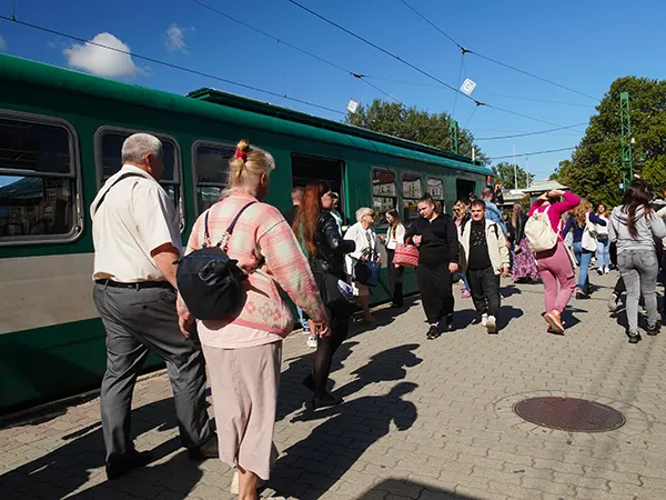 A csepeli hév végállomása